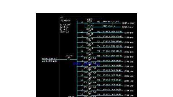 大配電箱接線圖實(shí)物圖